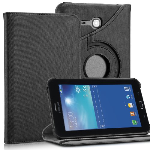 Samsung Galaxy Tab Leather Case-svart